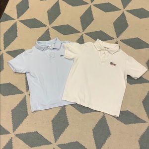 Pair of boys Lacoste Polos